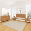 Ver imagem 1 de Conjunto Cabeceira Queen com 2 Mesas de Cabeceira e Cômoda Oiti CabeCasa MadeiraOriginals