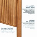 Ver mais imagens de Conjunto Cabeceira Queen com 2 Mesas de Cabeceira e Cômoda Oiti CabeCasa MadeiraOriginals