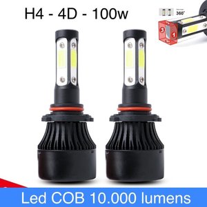 Lampada Farol Ultra Led Automotivo H4 4d 6500k Super Branca