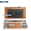 Ver imagem 4 de Rack com Painel para TV Até 65 Polegadas com Ripado Esmeralda