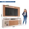 Rack com Painel para TV Até 65 Polegadas com Ripado Esmeralda  - 3