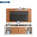 Ver imagem 5 de Rack com Painel para TV Até 65 Polegadas com Ripado Esmeralda