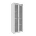 Ver imagem 5 de Armário para Escritório com 2 Portas de Vidro e 4 Prateleiras ME4189 Branco