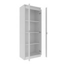 Ver imagem 6 de Armário para Escritório com 2 Portas de Vidro e 4 Prateleiras ME4189 Branco