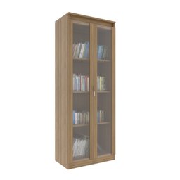 Armário para Escritório com 2 Portas de Vidro e 4 Prateleiras Me4189 - 2