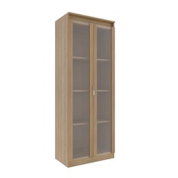Armário para Escritório com 2 Portas de Vidro e 4 Prateleiras Me4189 - 4