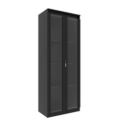 Armário para Escritório com 2 Portas de Vidro e 4 Prateleiras Me4189 - 4