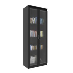 Armário para Escritório com 2 Portas de Vidro e 4 Prateleiras Me4189 - 2