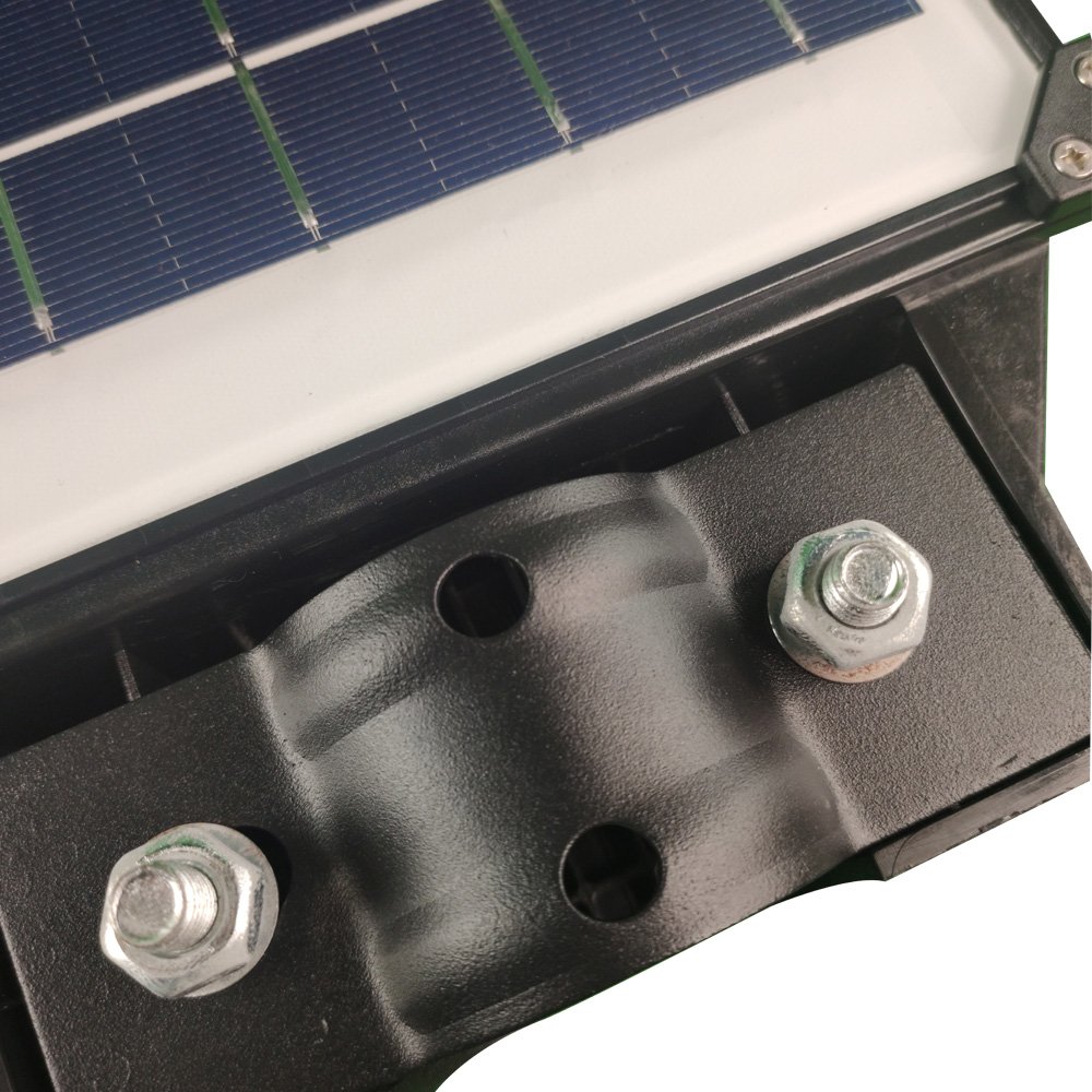 Luminária Solar 120W Poste 3 Unidades LED Controle e Sensor Timer Parede Casas e Jardins - 4