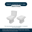 Ver imagem 4 de Tampa de Vaso em MDF Square Branco para bacia Incepa