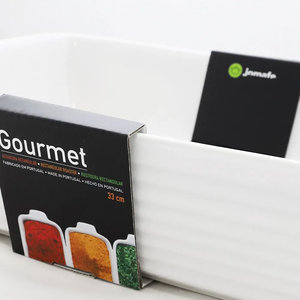 Assadeira Retangular 33cm Gourmet Branco - Jomafe 83101133g