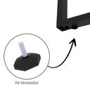 Ver imagem 5 de Estação de Trabalho Mesa Plataforma Escritório Tubular para 1 Pessoa com Caixa de Tomada PE40TUB