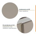 Ver imagem 5 de Cozinha Modulada 2 Peças sem Tampo com Rodapé 1 Aéreo e 1 Balcão Ipanema CabeCasa MadeiraOriginals Marrom/Fendi Trama