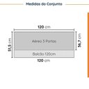 Ver imagem 2 de Cozinha Planejada 2 Peças sem Tampo com Rodapé 1 Aéreo e 1 Balcão Ipanema CabeCasa MadeiraOriginals Marrom/Fendi Trama