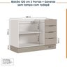 Cozinha Modulada 2 Peças sem Tampo com Rodapé 1 Aéreo e 1 Balcão Ipanema CabeCasa MadeiraOriginals - 14