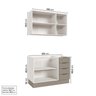 Cozinha Modulada 2 Peças sem Tampo com Rodapé 1 Aéreo e 1 Balcão Ipanema CabeCasa MadeiraOriginals - 4