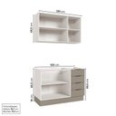 Ver imagem 4 de Cozinha Modulada 2 Peças sem Tampo com Rodapé 1 Aéreo e 1 Balcão Ipanema CabeCasa MadeiraOriginals