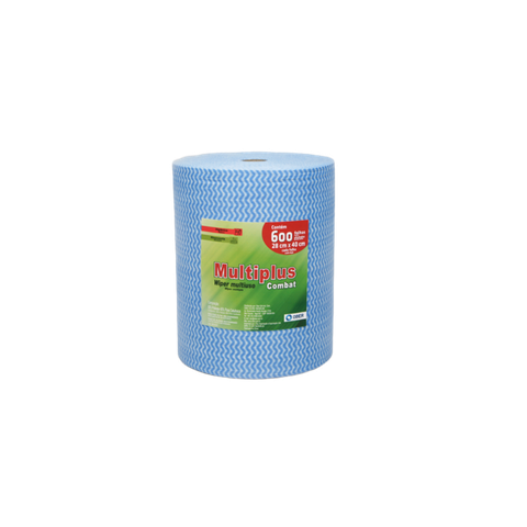 Pano Multiuso Multiplus Combat - 28m X 240m - 600 Folhas - 35g/m² - Azul