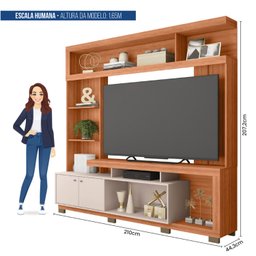 Estante Home para Tv 55 Polegadas com 2 Portas Formosa - 6
