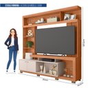 Ver imagem 3 de Estante para TV e Home Theater até 55 Polegadas 210CMX207,2cm 2 Portas Formosa Marrom