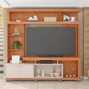 Ver imagem 4 de Estante para TV e Home Theater até 55 Polegadas 210CMX207,2cm 2 Portas Formosa Marrom