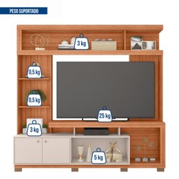 Estante Home para Tv 55 Polegadas com 2 Portas Formosa - 7