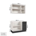 Ver imagem 4 de Cozinha Modulada 2 Peças sem Tampo com Rodapé 1 Aéreo e 1 Balcão Ipanema CabeCasa MadeiraOriginals C