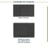 Cozinha Modulada 2 Peças sem Tampo com Rodapé 1 Aéreo e 1 Balcão Ipanema CabeCasa MadeiraOriginals - 3