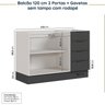 Cozinha Modulada 2 Peças sem Tampo com Rodapé 1 Aéreo e 1 Balcão Ipanema CabeCasa MadeiraOriginals - 14