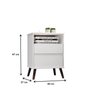 Mesa para Cabeceira com 2 Gaveta e 4 Pés Retrô Paris 67cm X 45cm - 3