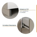 Ver imagem 7 de Cozinha Modulada 2 Peças sem Tampo com Rodapé 1 Aéreo e 1 Balcão Ipanema CabeCasa MadeiraOriginals Marrom/Fendi Trama/Acácia