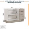 Cozinha Modulada 2 Peças sem Tampo com Rodapé 1 Aéreo e 1 Balcão Ipanema CabeCasa MadeiraOriginals - 14