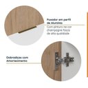 Ver imagem 6 de Cozinha Planejada 2 Peças sem Tampo com Rodapé 1 Aéreo e 1 Balcão Ipanema CabeCasa MadeiraOriginals