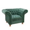 Ver imagem 1 de Poltrona Chestefield Conde Veludo:Verde