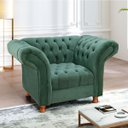 Ver imagem 2 de Poltrona Chestefield Conde Veludo:Verde
