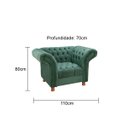 Ver imagem 3 de Poltrona Chestefield Conde Veludo:Verde