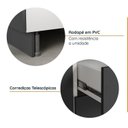 Ver imagem 7 de Cozinha Modulada 2 Peças sem Tampo com Rodapé 1 Aéreo e 1 Balcão Ipanema CabeCasa MadeiraOriginals Cinza/Grafite Trama/Acácia