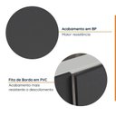 Ver imagem 5 de Cozinha Modulada 2 Peças sem Tampo com Rodapé 1 Aéreo e 1 Balcão Ipanema CabeCasa MadeiraOriginals Cinza/Grafite Trama/Acácia