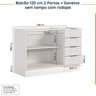 Cozinha Modulada 2 Peças sem Tampo com Rodapé 1 Aéreo e 1 Balcão Ipanema CabeCasa MadeiraOriginals - 14