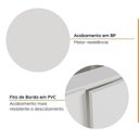 Ver imagem 5 de Cozinha Modulada 2 Peças sem Tampo com Rodapé 1 Aéreo e 1 Balcão Ipanema CabeCasa MadeiraOriginals B