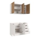 Ver mais imagens de Cozinha Planejada 2 Peças sem Tampo com Rodapé 1 Aéreo e 1 Balcão Ipanema CabeCasa MadeiraOriginals
