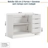 Cozinha Modulada 2 Peças sem Tampo com Rodapé 1 Aéreo e 1 Balcão Ipanema CabeCasa MadeiraOriginals - 14