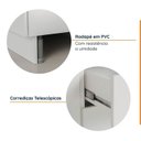Ver imagem 7 de Cozinha Modulada 2 Peças sem Tampo com Rodapé 1 Aéreo e 1 Balcão Ipanema CabeCasa MadeiraOriginals