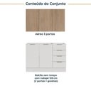 Ver imagem 3 de Cozinha Planejada 2 Peças sem Tampo com Rodapé 1 Aéreo e 1 Balcão Ipanema CabeCasa MadeiraOriginals