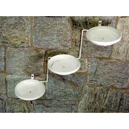 Jardim Vertical: Suporte de Parede Branco Para 3 Vasos | Decoração Sofisticada e Prática! Esquerdo - 4