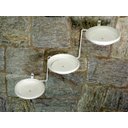 Ver imagem 4 de Jardim Vertical: Suporte de Parede Branco para 3 Vasos | Decoração Sofisticada e Prática! Esquerdo