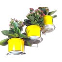 Ver imagem 2 de Jardim Vertical: Suporte de Parede Branco para 3 Vasos | Decoração Sofisticada e Prática! Esquerdo