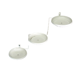 Jardim Vertical: Suporte de Parede Branco Para 3 Vasos | Decoração Sofisticada e Prática! Esquerdo - 1