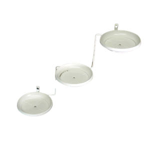 Jardim Vertical: Suporte de Parede Branco Para 3 Vasos | Decoração Sofisticada e Prática! Esquerdo