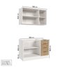 Cozinha Modulada 2 Peças sem Tampo com Rodapé 1 Aéreo e 1 Balcão Ipanema CabeCasa MadeiraOriginals - 4